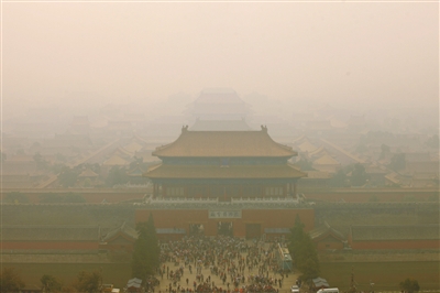 北京空气今日持续重度污染 3日内难改观 (图) 北京空气今日持续重度污染 3日内难改观 (图)